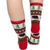 imageLazyOnes Men and Womens Novelty Crew Socks Funny Gifts For Men and Women Christmas SocksBear Fair Isle
