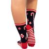 imageLazyOnes Men and Womens Novelty Crew Socks Funny Gifts For Men and Women Christmas SocksCandy Cane