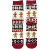 imageLazyOnes Men and Womens Novelty Crew Socks Funny Gifts For Men and Women Christmas SocksGinger Bread Fair Isle