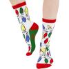 imageLazyOnes Men and Womens Novelty Crew Socks Funny Gifts For Men and Women Christmas SocksLights Out