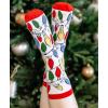 imageLazyOnes Men and Womens Novelty Crew Socks Funny Gifts For Men and Women Christmas SocksLights Out