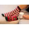 imageLazyOnes Men and Womens Novelty Crew Socks Funny Gifts For Men and Women Christmas SocksNaughty Elf