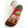 imageLazyOnes Men and Womens Novelty Crew Socks Funny Gifts For Men and Women Christmas SocksNice Elf