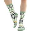 imageLazyOnes Men and Womens Novelty Crew Socks Funny Gifts For Men and Women Christmas SocksReindeer Fair Isle
