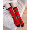 imageLazyOnes Men and Womens Novelty Crew Socks Funny Gifts For Men and Women Christmas SocksStriped Tree