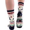imageLazyOnes Men and Womens Novelty Crew Socks Funny Gifts For Men and Women Christmas SocksTree Fair Isle