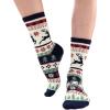 imageLazyOnes Men and Womens Novelty Crew Socks Funny Gifts For Men and Women Christmas SocksTree Fair Isle