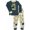 imageLazy One Warm LongSleeve PJ Sets for Girls and Boys Cozy Comfy Funny Kids Pajama Sets Animal Bear ampamp MooseBorn Wild Pajama Sets