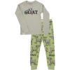 imageLazy One Warm LongSleeve PJ Sets for Girls and Boys Funny Kids Pajama Sets Cozy ComfyThe Goat Pajama Sets
