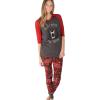 imageLazy One Womens Soft Casual Pajama Leggings and Tall Tee Sets With Cute Fun Prints Cute Womens Pajama SetsDont Wake the Bear Pajama Set