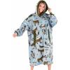 imageLazyOne Oversized Blanket Hoodie Oversized Hoodies for Women and Men One Size Fits All Wearable BlanketsDonkey
