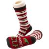 imageLazyOnes Men and Womens Novelty Crew Socks Funny Gifts For Men and Women Christmas SocksNaughty Elf