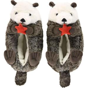 imageLazy One Animal Critter Slippers for Kids and Adults Cute and Cozy SlippersOtter Critter Slipper