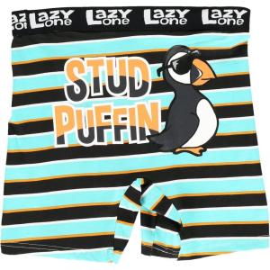 imageLazy One Funny Animal Boxer Briefs for Men Underwear for Men Stud Muffin Bird Stud Puffin Small