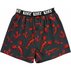 imageLazy One Funny Animal Boxers Novelty Boxer Shorts Gag Gifts for Men Humorous Underwear For MenRed Lobster Boxers