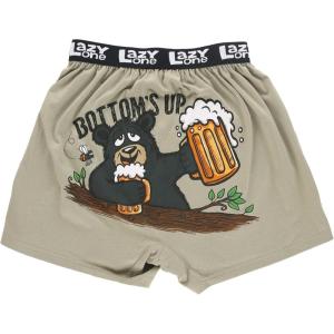 imageLazy One Funny Animal Boxers Novelty Boxer Shorts Humorous Underwear Gag Gifts for Men Funny Bear BoxersBottoms Up Bear Boxers