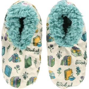 imageLazy One Fuzzy Feet Slipper Socks for Women Cute FleeceLined House Slippers Cute Dog ampamp Cat DesignBooked Fuzzy Feet