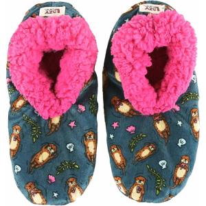 imageLazy One Fuzzy Feet Slippers for Women Cute FleeceLined House Slippers Cute Slipper SocksOtter Fuzzy Feet