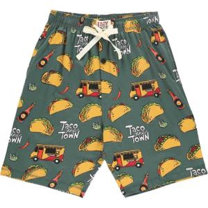 imageLazy One Pajama Shorts for Men Mens Pajama Bottoms SleepwearTaco Truck