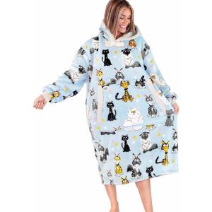 imageLazyOne Oversized Blanket Hoodie Oversized Hoodies for Women and Men One Size Fits All Wearable BlanketsCatitude