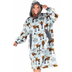 imageLazyOne Oversized Blanket Hoodie Oversized Hoodies for Women and Men One Size Fits All Wearable BlanketsDont Moose With Me