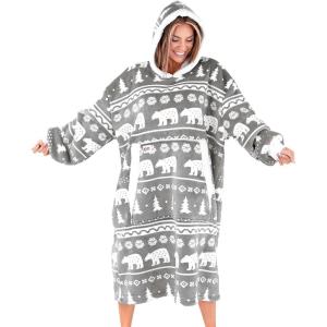 imageLazyOne Oversized Blanket Hoodie Oversized Hoodies for Women and Men One Size Fits All Wearable BlanketsNordic Moose
