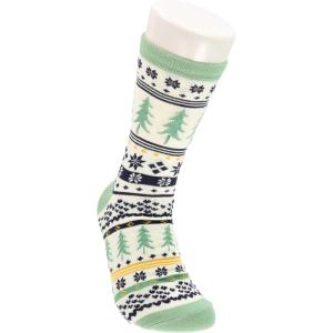 imageLazyOnes Men and Womens Novelty Crew Socks Funny Gifts For Men and Women Christmas SocksReindeer Fair Isle