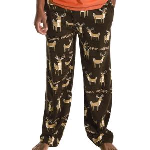 imageLazy One Animal Pajama Pants For Men Mens Separate Bottoms Lounge Pants Buck Deer Hunting Trophy Husband XSMALL