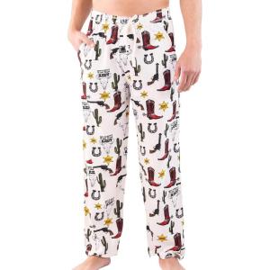 imageLazy One Pajama Pants for Men Mens Separate Bottoms Lounge Pants Western Cowboy Wild Wild Rest Medium