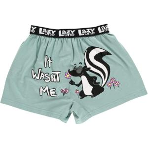 imageLazy One Funny Animal Boxers Humorous Underwear Novelty Boxer Shorts Gag Gifts for MenWasnt Me Kids Boxer