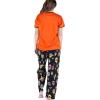 imageLazy One Womens Aquatic Pajama Set  Cute Ocean ampamp Coastal Animal Loungewear for Comfort and FunDead Tired Orange Womens Pj Set