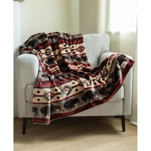 imageLazy One Soft Cloud Fleece Throw Blanket  Cozy Polyester Blanket 50quot x 70quot  Warm Lightweight Fleece Throw for Bed Couch or Sofa Buffalo Fair IsleBuffalo Fair Isle