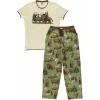 imageLazy One Womens Pajama Set Short Sleeves with Cute Prints Relaxed Fit Bear and Moose PrintsYellowstone Pajama Set