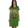 imageLazy One Womens Nightgown Funny VNeck Sleep Shirt for Women Christmas Pajama Shirt Lights Out LXL