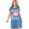 Blue Hogs & Kisses Nightshirt