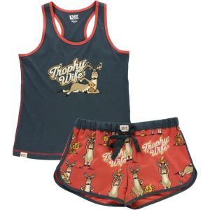 imageLazy One Matching Pajamas for Women Cute Pajama Shorts and Tank Top Set Summer PajamasTrophy Wife Pink