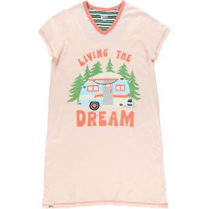 imageLazy One Womens Nightgown Funny VNeck Sleep Shirt for Women Novelty Pajama ShirtsLiving the Dream Nightshirt