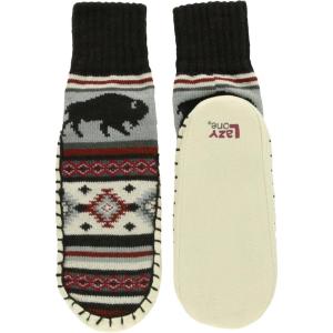 image:imageLazy One Knitted Slippers Cozy Slipper Socks for Women and MenBuffalo Knitted Slipper Socks