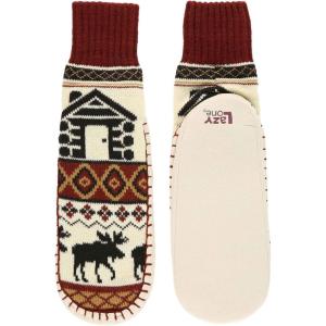 image:imageLazy One Knitted Slippers Cozy Slipper Socks for Women and MenCabin Knitted Slipper Socks