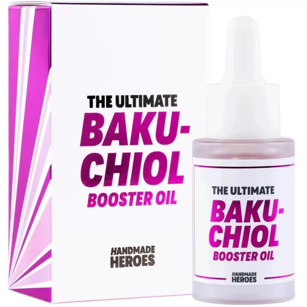 Handmade Heroes 2 Bakuchiol Booster Oil with Sugarcane Squalane All Natural Retinol Alternative For Radiant and Line Smoothing 075oz01  Standard Size 075 fl oz