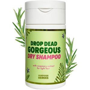 imageHandmade Heroes Dry Shampoo with Rosemary Oil for Hair Growth Healthier Looking Hair Volumizing Non Aerosol Drop Dead Gorgeous Dry Shampoo Rosemary 18oz Light to Medium 1pcLight to Medium 1pc