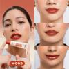 imageHandmade Heroes 100 Natural Vegan Tinted Lip Gloss with Hyaluronic Acid  Lightweight Moisturizing Soft Lipstick for Dry Lips  Mood Dark Red