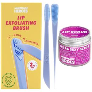 imageHandmade Heroes Lip Exfoliating Brush ampamp Bakuchiol Scrub Bundle  Clean Beauty Sustainable Skincare