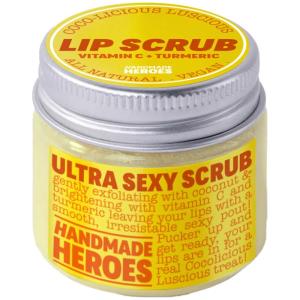 imageHandmade Heroes Turmeric Lip Scrub with Vitamin C  100 Natural Vegan Exfoliant for Dark Dry Chapped Lips  Deep Conditioning Sugar Polish 1oz