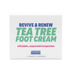 imageHandmade Heroes Revive ampamp Renew Tea Tree Hand and Foot Mask  Moisturizing Cream for Dry Cracked Heels Rough Hands ampamp Callused Feet  Soothing Deodorizing Hydrating Repair Balm