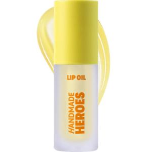 imageHandmade Heroes Turmeric Vitamin C Lip Gloss  100 Natural Vegan Lip Treatment for Dry Dull Lips  Brightening for Dark Lips  Lightweight Moisturizing Nourishing