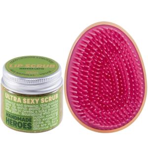 imageThe Ultimate SelfCare Duo for Nourished Lips and TangleFree Hair 100 Natural Lip Scrub Matcha Latte and Hair Detangler Brush in Rose Gold