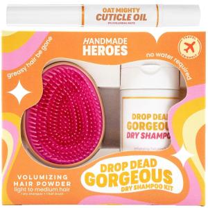 imageHandmade Heroes Non Aerosol Volumizing Dry Shampoo Hair Care Kit Blonde ampamp Colloidal Oat Cuticle Oil Pen