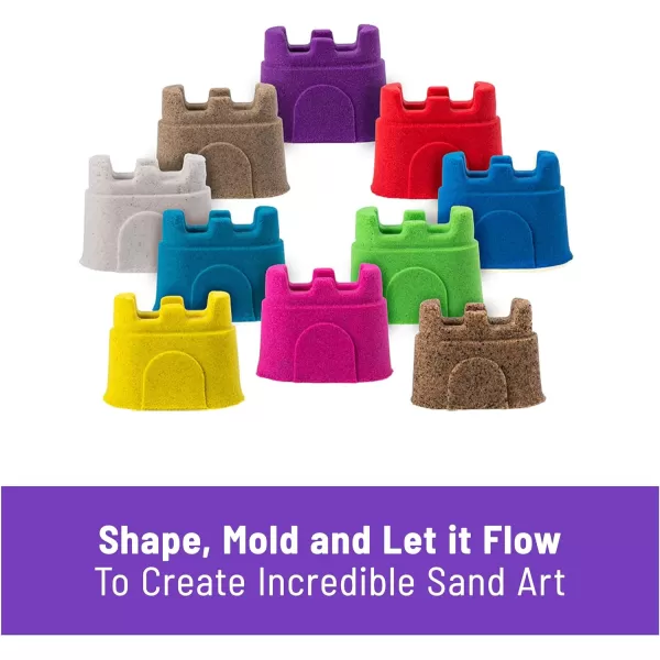 Kinetic Sand 20Pack Eggs with Red Yellow and Blue Play Sand Goodie Bag Toys Sensory Toys for Kids10Pack Castle Containers
