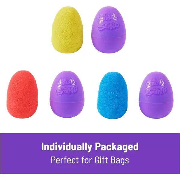 Kinetic Sand 20Pack Eggs with Red Yellow and Blue Play Sand Goodie Bag Toys Sensory Toys for Kids20Pack Eggs